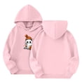 thumbnail image 6 of Abcomgle Halloween Hoodies for Kids Cute Ghost Drinking Coffee Sweatshirts with Hooded Lightweight Long Sleeve Girls Pullover Sweatshirt with Pocket Fall Holiday Sweaters for Teen Girls,13-14 Years, 6 of 6