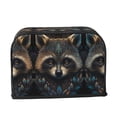 thumbnail image 6 of Toaster Covers 2 Slice, Tribal Style Raccoon Waterproof Bread Machine Cover Fits for Standard 2 Slice Toasters, Home Decor Toaster Protection with Hanging Rope, 6 of 7