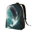 thumbnail image 2 of Haiem Surfing Shark Backpack - Stylish and Durable 15-inch Laptop Backpack with Waterproof Oxford Fabric, 2 of 8