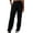 Black Long Pants, variant on Women'S Long-Sleeved High-Neck Sweatshirt and High-Waisted Jogger Pants Fitness Sports Set Black Long Pants M
