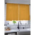 thumbnail image 3 of Sheer Curtains 45 Inches Long, Pure Turmeric Light Filtering Window Curtains for Living Room/Bedroom, Simple Solid Color Rod Pocket Voile Sheer Curtain Drapes, 52"W x 45"L, 2 Panels, 3 of 8
