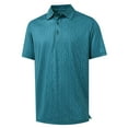 thumbnail image 6 of DTWOOO Men's Golf Shirts Short Sleeve Print Performance Moisture Wicking Dry Fit Golf Polo Shirts for Men, 6 of 8