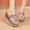 Red, variant on Arch Support Sandals wedge sandals for Women Footbed Open Toe Slip-On wedge sandals Stability High Heel High Arch Chunky Arch Support