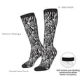 thumbnail image 4 of Naloa Zebra Thigh High Socks Extra Long Stretchy Sock Women Over Knee High Opaque Stocking Daily Wear, 4 of 6