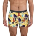 thumbnail image 1 of Balery Musical Instruments Pattern Men's Boxer Briefs, Soft and Breathable Cotton Underwear with nylon Waistband-Small, 1 of 5