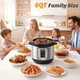 thumbnail image 3 of Atilioo 6QT Electric Pressure Cooker, 16-in-1 Multi Cooker, Stainless Steel Non-Stick Pot, Yogurt Maker, Rice Cooker, Slow, Sauté Steamer with Recipe, Silver, 3 of 9