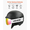 thumbnail image 6 of VEVOR Frameless Ski Goggles, Spherical Lens with Pink Revo Coating, OTG Anti fog Snow Goggles for Men Women Youth, TPU Frame & Ventilation Structure, Suitable for Skiing, Skating, Snowboarding, 6 of 9