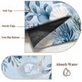 thumbnail image 2 of Blue Eucalyptus Bathroom Rug Washable 2x3 Entryway Rug Non Slip Botanical Ombre Coastal Front Door Mat Low Pile Indoor Doormat Throw Floor Carpet for Kitchen Bedroom Entrance, 2 of 8
