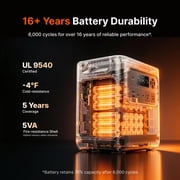 Jackery HP3600AC ProMax Portable Power Station with 12V Charging Cable, 3574Wh LFP Battery, 4000W Output, Expandable Capacity, 10ms UPS, Solar Generator for Home Backup, RV & Off-Grid Use