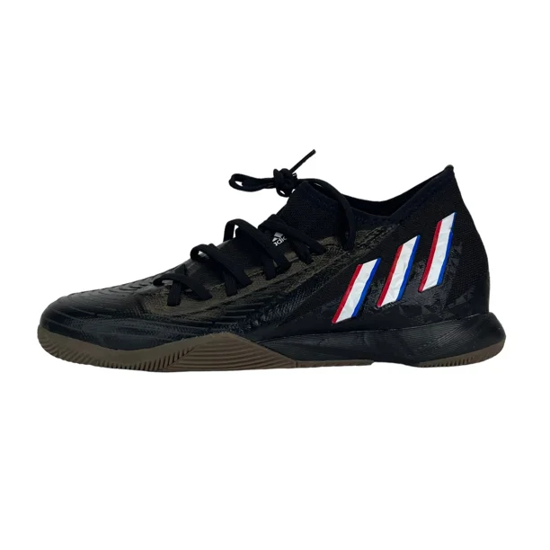 Adi-das Men's PREDATOR EDGE.3 INDOOR - Black/White/Red (GX0020) Futsol Size 8