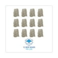 thumbnail image 4 of Boardwalk Mop Head Cotton Cut-End White 4-Ply #16 Band 12/Carton CM02016S, 4 of 9