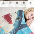 HYKY in The Dark Shark Blanket,Gifts for Boys Girls Old, Toddler Boys