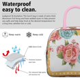 thumbnail image 3 of Lunch Bag Lunch Box for Women Reusable Insulated Lunch Cooler Bags,Large Capacity for Work Travel Picnic,Water-Resistant Pioneer Colorful Floral Lunch Tote Bag Gifts for Woman Mom Pink, 3 of 6
