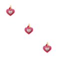 thumbnail image 4 of QualitChoice Porte-Clés à Pompon en Daim Multicolore Porte-Clés Sac Décoratif Cœur Rose Rouge 3Ensemble, 4 of 6