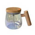 thumbnail image 1 of Taza de café de vidrio con agitación Zhouqiannn, preparación automática de café instantáneo, leche, leche de soja, taza de agua con tapa, compatible con máquina para batir, utensilios para batidora, 1 of 8