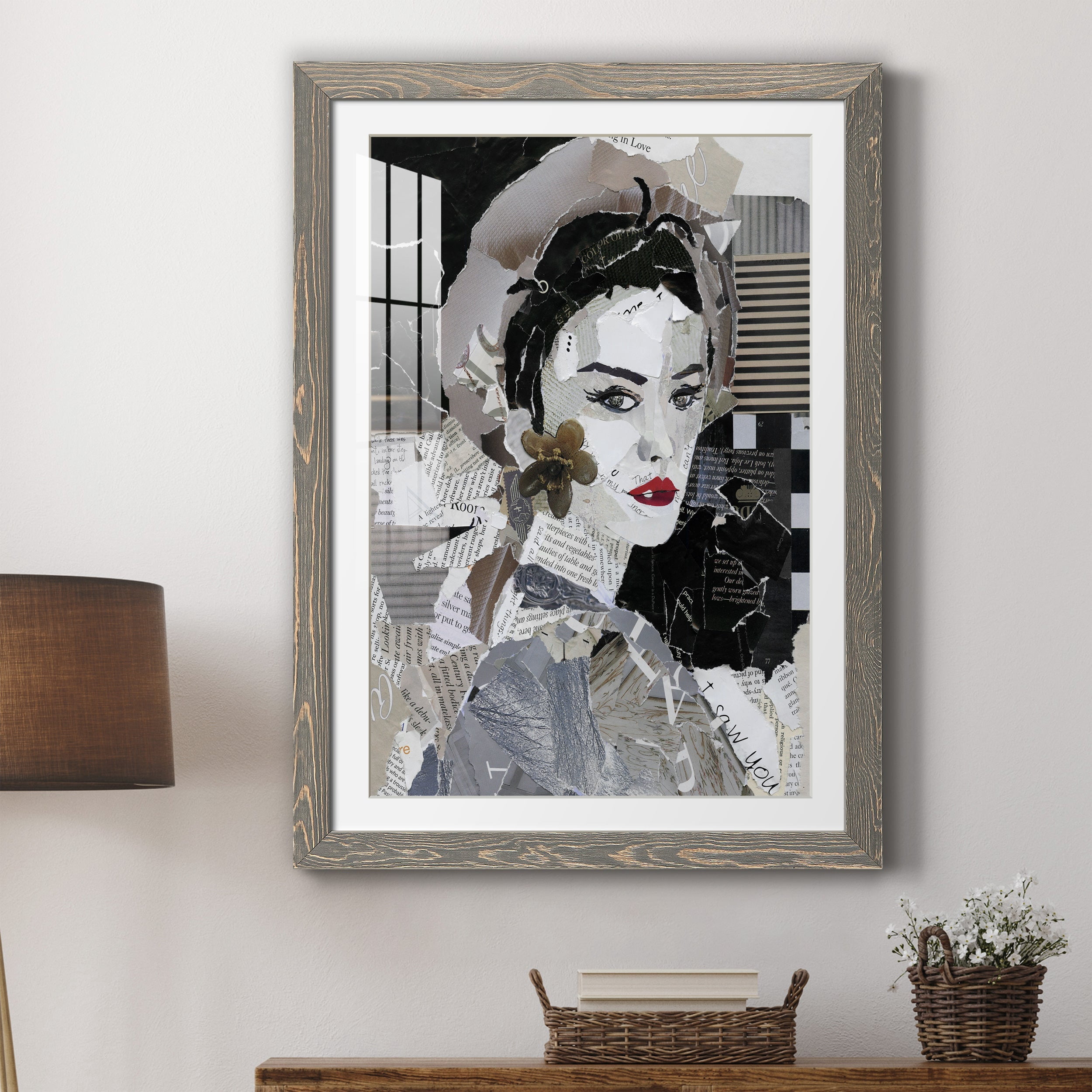 Runway Pause - Premium Framed Print - Distressed Barnwood Frame - Ready to Hang
