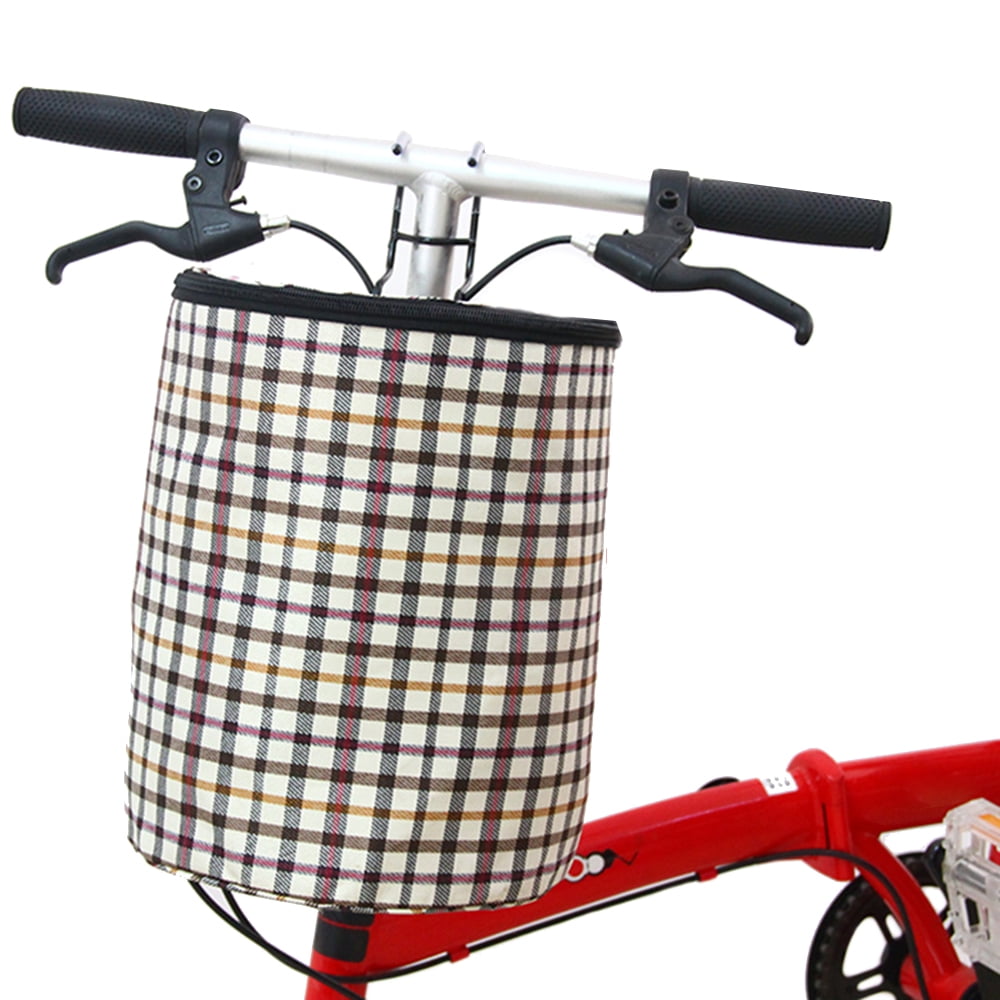 Bicycle Basket Handlebar Bucket Bag Cycling Front Packs Foldable