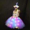 thumbnail image 4 of Disfraz de unicornio SHINYOU con luz LED para niñas de 3 a 4 años, 4 of 7