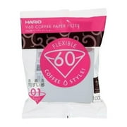 Hario V60 Size 01 Paper Coffee Filters (White, 100-Pack)
