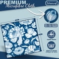 thumbnail image 2 of Paño de limpieza para gafas de microfibra WESERWEF Blue Poppies, 2 of 6