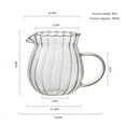 thumbnail image 4 of Glass Coffee Mug with Convenient Handle, Tea Glasses for Hot/Cold Beverages Thermal Shock Resistant Tempered Glass Mugs, 4 of 8