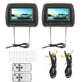 thumbnail image 2 of Monitor de DVD para automóvil, 2 unidades de 7 pulgadas, monitor de reposacabezas inalámbrico, monitor para automóvil, durabilidad probada en el tiempo, 2 of 9