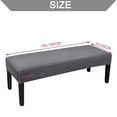 thumbnail image 2 of Bench Covers Washable Bench Seat Cushion Slipcovers Bench Seat Protector - 160-180cm, 2 of 7