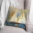 thumbnail image 3 of Creative Products Sailboat Painting 18x18 Indoor / Outdoor Pillow, 3 of 3