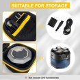 thumbnail image 4 of shiyou-Hard Case Compatible with Microtouch/for Tustow/for Redbreak/for SOLIMPIA Electric Shaver for Titanium Head Shavers for Bald Men, Travel Electric Razor Storage Box (Black Yellow) (Case Only), 4 of 4