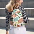 thumbnail image 5 of Easygdp Racket and Tennis Ball for Durable Canvas Laptop Backpack - Adjustable Shoulder Strap, Large Capacity, Fits 15-17in Laptops, for School, Work, Travel-Small, 5 of 5