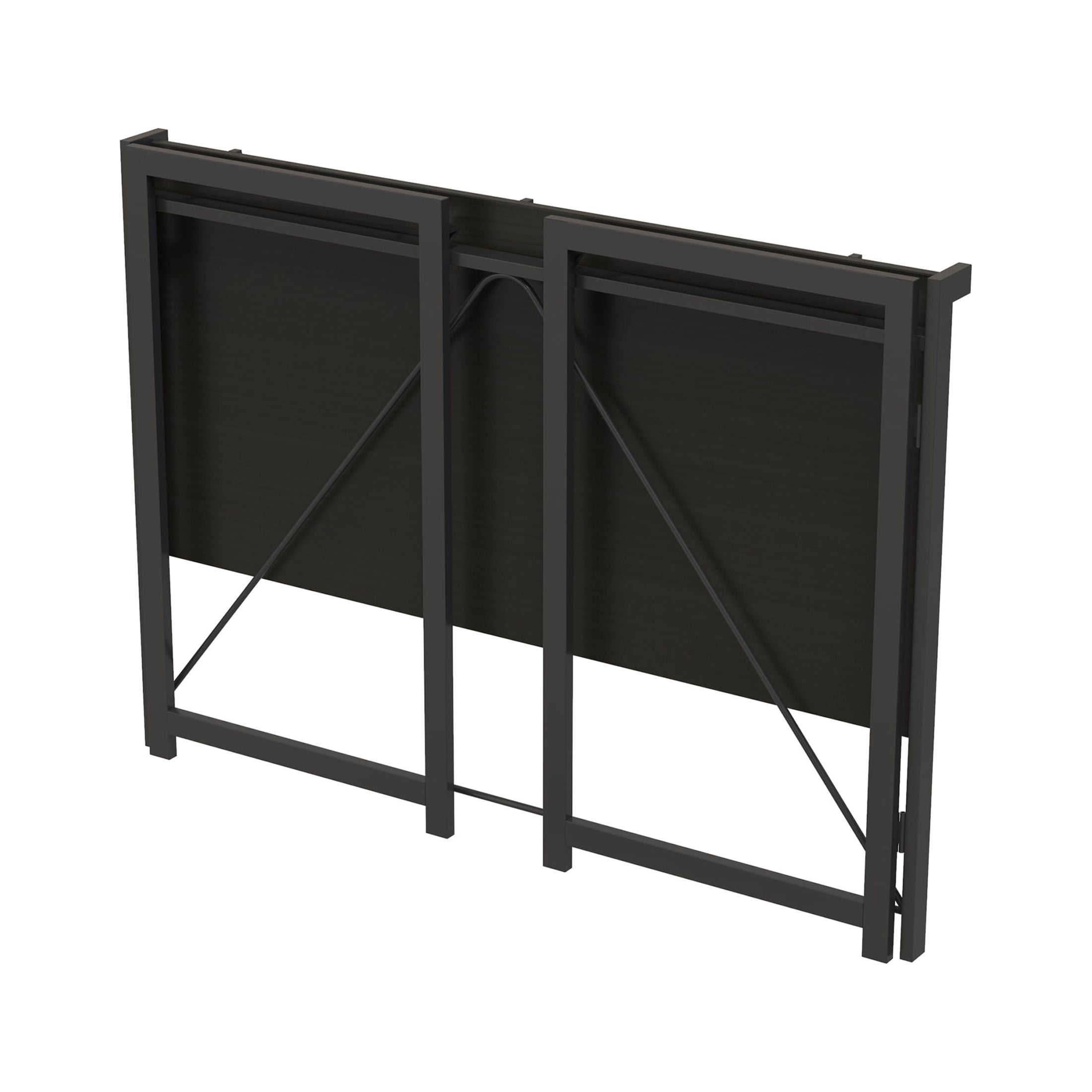 Mainstays Black Frame Folding Desk with Black Grained Top,Adult