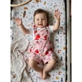 thumbnail image 5 of BemeyourBBs Toddler Baby Girl Back to School Overalls Shorts Outfit Kids Pre Kindergarten Outfit Baby Summer Romper Bib Overalls Clothes Apple Pencil Print Adjustable Strap Jumpsuit with Pocket, 5 of 9