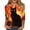 Ginger, variant on Halloween Tops for Women Spider Pumpkin 3/4 Sleeve Funny T Shirts Candy Bat Crew Neck Spooky Blouses, S