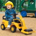 thumbnail image 2 of Gymax Rouleau Compresseur pour Enfants à Chevaucher avec Moteur à Rouleau Réglable, Son, Rangement sous le Siège, 2 of 10