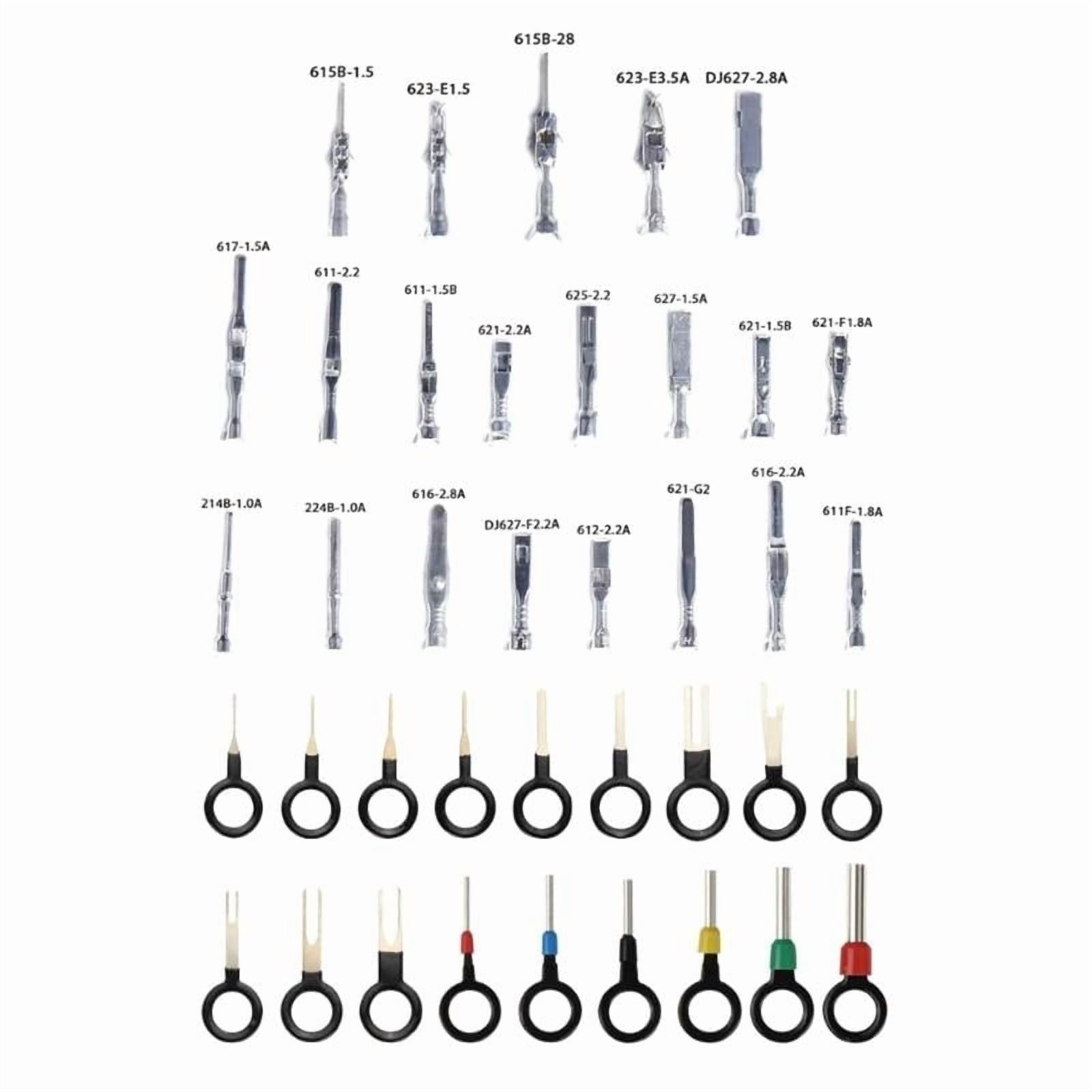 340pcs Automotive Electrical Wire Connectors Assorted set Male Female Crimp Pins Not Insulated Plugs with Box for Car