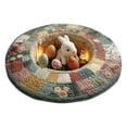 thumbnail image 2 of 3D Visual Easter Rug 40*40, Custom Easter Bunny Round Rug Personalized 3D Effect Easter Day Carpet Non Washable Bunny Area Rug for Living Room Bedroom Birthday Indoor Home Decor Spring Day, 2 of 6