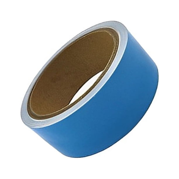 Wosthever Cinta de advertencia luminosa portátil para oficina camino de escenario tira de seguridad autoadhesiva cintas adhesivas resistentes Decoración del hogar Azul 20 mm
