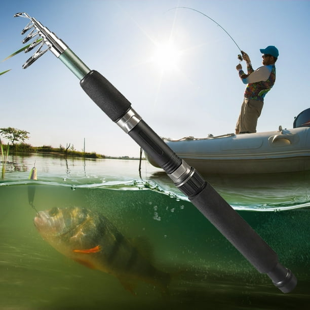 Clairlio Telescopic Fishing Rod Glass Fiber 1.8m/2.4m Fishing Pole  Ultralight Fishing Rod 