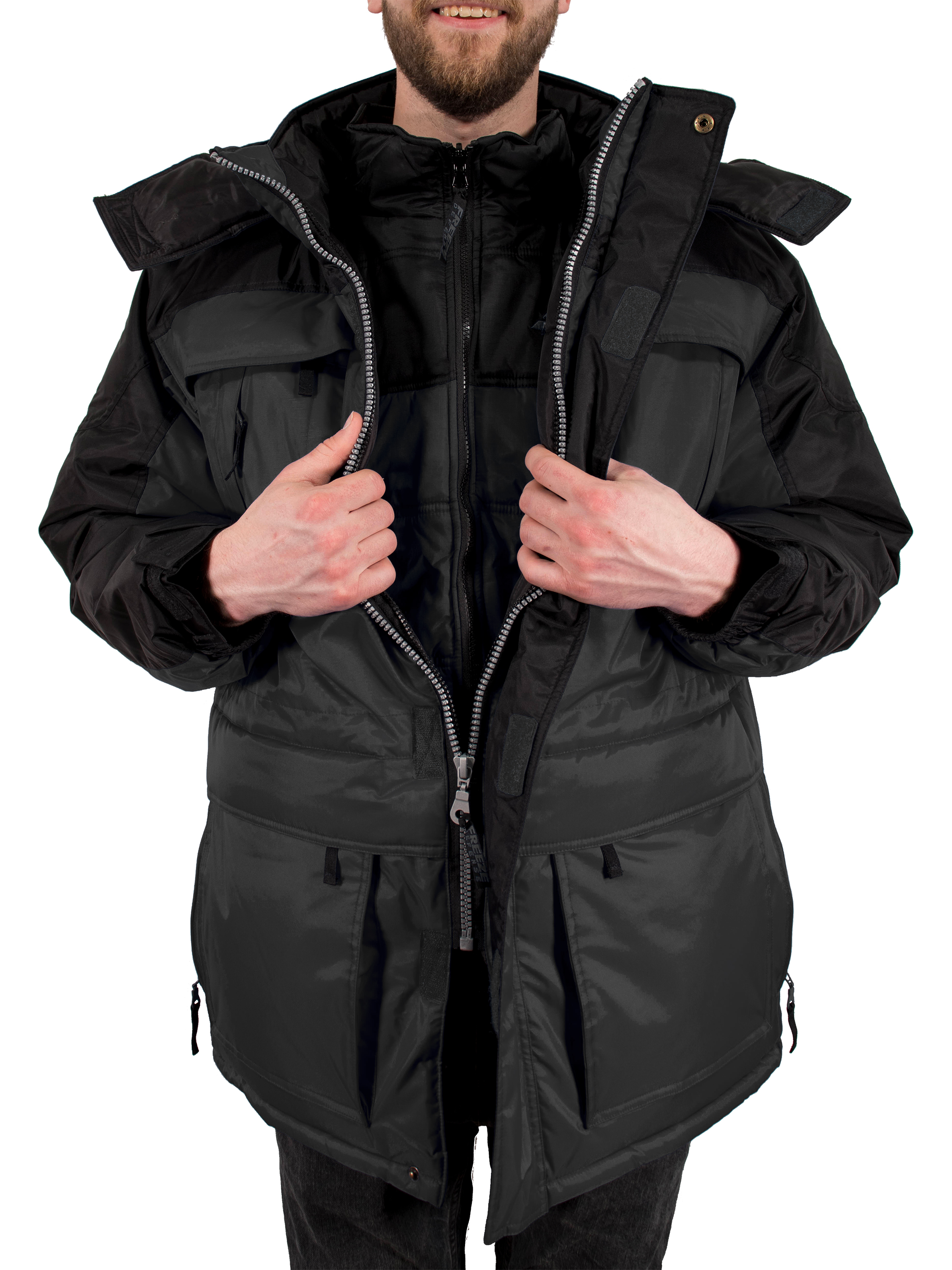 Freeze Defense Men's 3-In-1 Winter Jacket With Vest photo 4