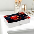thumbnail image 6 of Seven Starred Ladybird Decorative PU Leather Earring and Jewelry Organizer Box with Removable Compartment, Portable, 6 of 6