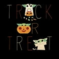thumbnail image 2 of Men's Star Wars: The Mandalorian Halloween Grogu Trick or Treat  Graphic Tee Black X Large, 2 of 5