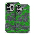 thumbnail image 2 of DesignSkinz Scratch-Resistant Hard Slim Case Compatible with iPhone 13 Pro (Compatible with MagSafe) - Dark Green and Gray Digital Camouflage, 2 of 9