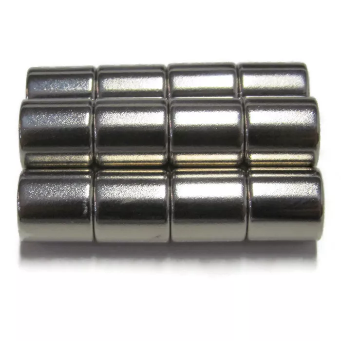3/8X3/8 N52 Cylinder Magnet 10Mm 12 Pack Rare Earth Neodymium .375 Inch 10 Lbs
