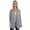 Heather Grey, variant on Simply Ravishing Women's Basic Assymetrical 3/4 Sleeve Open Drape Cardigan, Small, Baby Blue