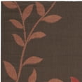 thumbnail image 3 of SAFAVIEH Courtyard Abraham Floral Indoor/Outdoor Runner Rug, Chocolate/Red, 2'3" x 6'7", 3 of 5