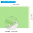 thumbnail image 2 of Uxcell 54x19.7x0.05 Inch PU Leather Book Cloth, Soft Colored Faux PU Leather Sheets, Light Green, 2 of 6