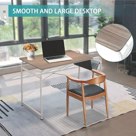 Desktop Computer Desk Laptop Study Table Office Desk With Cloth Bag Storage