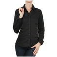 thumbnail image 5 of KOGMO Womens Basic Long Sleeve Button Down Shirts Office Work Blouse (S-3X), 5 of 7
