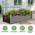 thumbnail image 4 of MAYEERTY Raised Garden Bed Planter Box with Built-In Water Storage, Large Capacity for Patio Balcony Vegetables Flowers Herbs Garden, 4 of 7