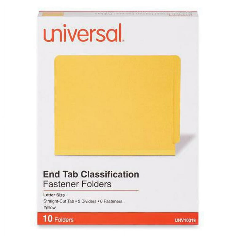 Six-Section Colored Classification Folders, Letter, Yellow, 10/Box, Sold as 1 Box, 10 Each per Box Six-Section Colored Classification Folders, Letter, Yellow, 10/Box, Sold as 1 Box, 10 Each per Box